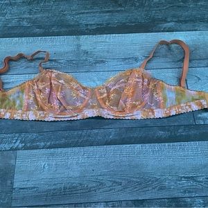 Orange floral, savage X Fenty bralette